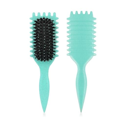 EIHI Spazzola Capelli Ricci,spazzola ricci styling,Per Definizione Arricciacapelli,Per Pettinatura Da Donna(Verde) - Image 1