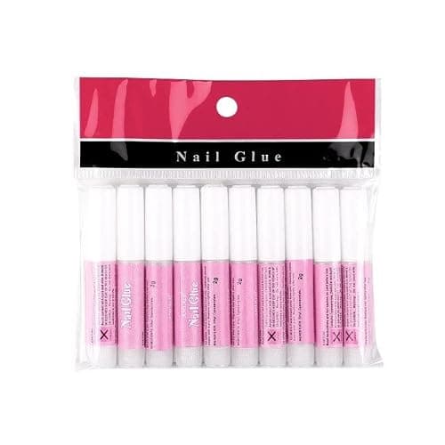 Extra Strong Nail Glue 2g Bottles, 10 Pack – Quick Dry False Nail Adhesive for Press On Nails, Acrylic Nails, Nail Tips, Nail Repairs, Rhinestones & Nail Art Decoration, Professional Salon & Home Use - Image 1