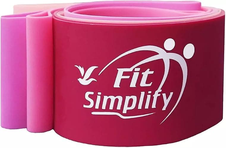 Fit Simplify Resistance Loop Exercise Bands with Instruction Guide and Carry Bag, Set of 5 thumbnail 4