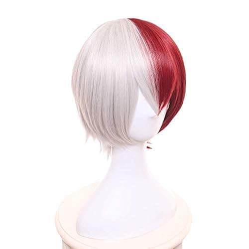 Yamia Anime Cosplay Wig Silver Red Synthetic Hair for Anime Costume Party & Halloween with Free Wig Cap thumbnail 3