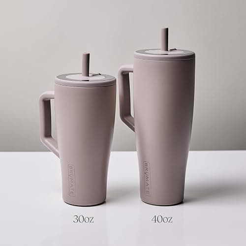 BrüMate Era 40 oz Tumbler with Handle and Straw | 100% Leakproof Insulated Water Bottle Tumbler with Lid and Flexible SoftSip Straw | Made of Stainless Steel | Cup Holder Friendly | 40oz (Glacier) thumbnail 5