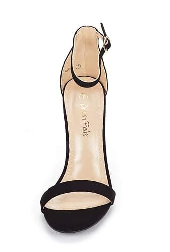 DREAM PAIRS Women's High Heels Flower Ankle Strap Stilettos Round Open Toe Dressy Sexy Sandals thumbnail 4