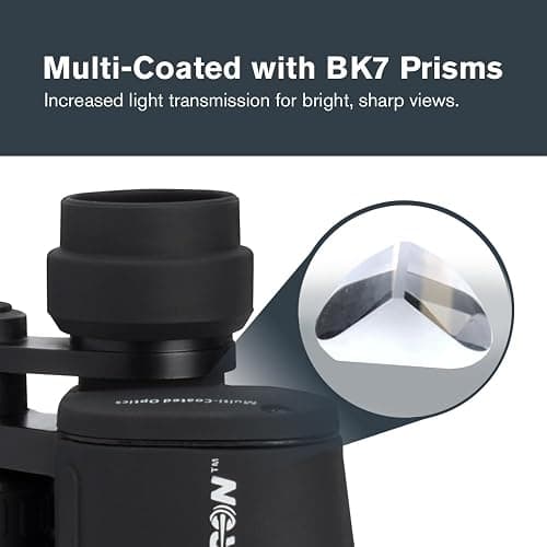 Celestron Cometron 7x50mm Astronomy Binoculars | Wide-Field Astronomy Binocular, Porro Prism, Multi-Coated Optics, Comfortable Handheld, Tripod Adaptable, Carrying Case thumbnail 4
