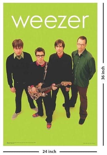Scorpio Posters Weezer - Green Officially Licensed Music Poster - 24" x 36" thumbnail 2