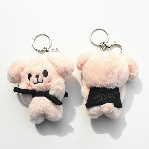 sunlelekz Stray Hyunjin Felix Plush Keychains - Inspired Character Keyrings for STAYs thumbnail 2