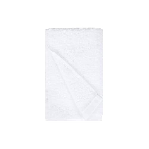 Amazon Basics Soft and Thick Cotton Hand Towels for Bath, Kitchen, Gym, 16 x 26 in, White, 12-Pack thumbnail 8