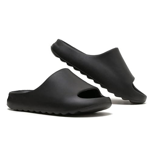 Unisex Pillow Slippers Slides for Women and Men, EVA Comfort Super Soft Quick Drying Rubber Shower Cloud Slides, Lightweight Spa Massage Summer Sandals for Adult Couples Indoor and Outdoor - Image 1