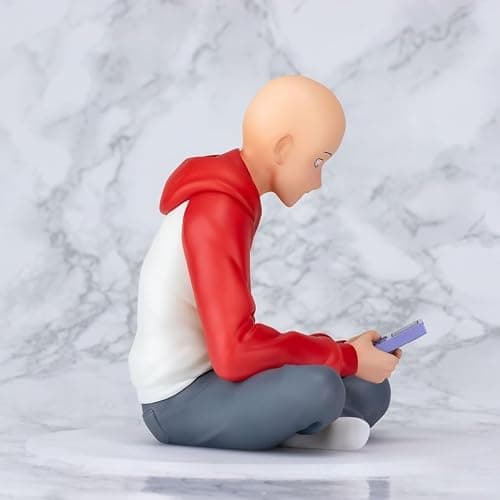 QAHEART Anime Saitama Figure Genos Action Figure Saitama Action Fugures Anime Sitting Statues Figurine Collectibles 3.94in thumbnail 5