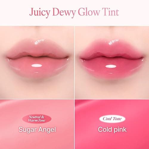 dasique Juicy Dewy Glow | Tint #17 Sugar Angel 0.19 oz | Long Lasting | Lip Stain | lip tint | glossy lip | korean makeup thumbnail 7