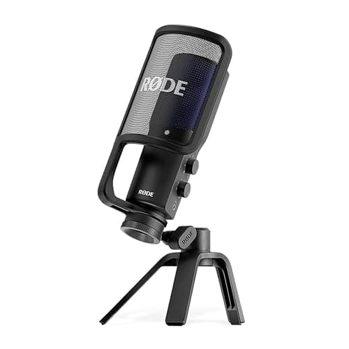 RØDE NT-USB+ Professional-Grade USB Microphone for Recording Exceptional Audio Directly to a Computer or Mobile Device , black - Image 1