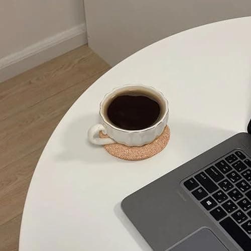 10 Pack Round Corks Coasters, Reusable Coffee Coaster, 4" Cork Coaster, Drinks Corks Coasters for Kitchen Office Home Bar thumbnail 7