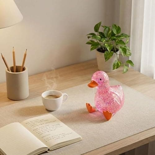 2 Pcs Glitter Cute Duck Squishy Sugar Stress Ball, Kawaii Squishy Stress Balls, Soft Slow Rising Sensory Fidget Toy, Ultra Soft Squeeze Ball for Anxiety Relief & Stress Relief, Ideal Desk Decor thumbnail 4