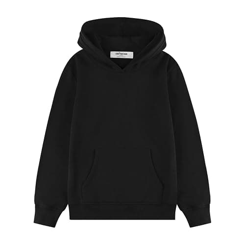 Kid Nation Kids' Soft Brushed Fleece Casual Basic Pullover Hooded Sweatshirt Hoodie for Boys or Girls 4-12 Years - Image 1