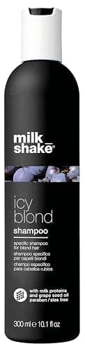 milk_shake Icy Blond Shampoo Award Winning Shampoo with Black Pigment to Cool Brassy Tones and Enhance Platinum Blonde Hair Ideal for Maintaining Icy, Ash-Toned Color - Image 1