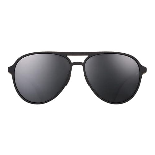 goodr Operation: Blackout Polarized Aviator Sunglasses for Men & Women, Large Sized (Mach G), Black Solid Frame with Black Non-Reflective Glare Reducing Lenses, UV400 Protection, No Slip, No Bounce thumbnail 2