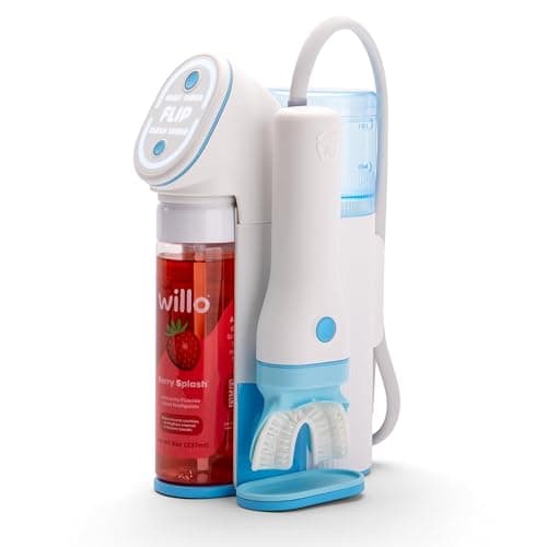 Willo Fully Automatic Kids U-Shaped Electric Toothbrush - 2 Brushing Timers, Deep-Cleans, Consistent Results, Eliminates Brushing Mistakes - Berry Splash (Medium - Kids Ages 8-11 Years) thumbnail 2