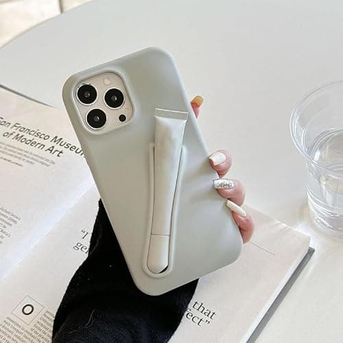 Miuhuy lip Gloss Phone Case (No Includes), Liquid Silicone lip Balm Phone Case with Microfiber Lining for iPhone 13 Pink thumbnail 4