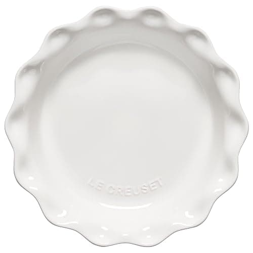 Le Creuset Stoneware 9" Heritage Pie Dish, White thumbnail 3