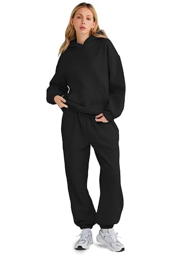 AUTOMET Womens 2 Piece Lounge Sweatsuit Fall Fashion Matching Sweat Sets | Oversized Fall Hoodies & Baggy Jogger Sweatpants Fashion 2026 Outfits thumbnail 2