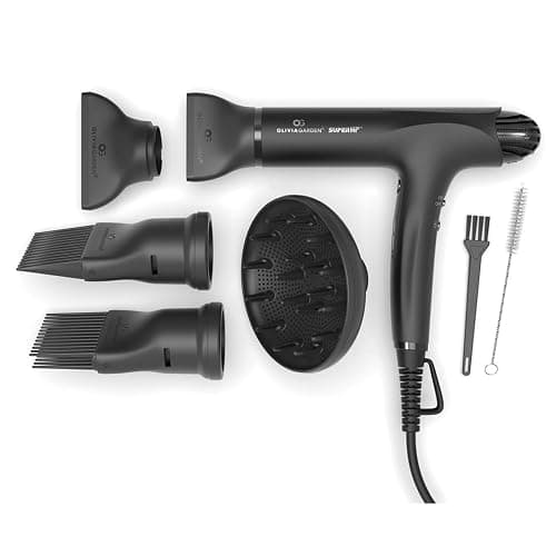 Olivia Garden 1875W SuperHP Professional Hair Dryer for All Hair Types - Quiet, Fast Drying Blow Dryer - Powerful Ionic Generator - 5 Attachments, Including 2 Comb and 1 Diffuser Attachments - Image 1