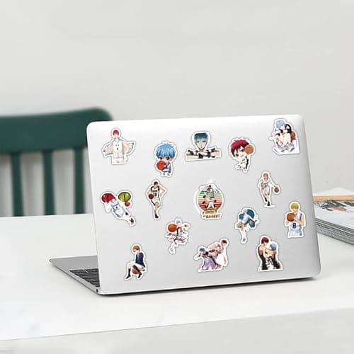 Kuroko's Basketball Pack d'autocollants 50pcs, autocollant en vinyle pour bouteilles d'eau ordinateur portable Skateboard Notebook, cadeau pour adultes enfants thumbnail 2