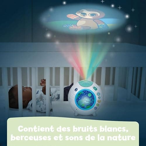 VTech - Lumi Veilleuse Nuit Enchantée Bleue, Veilleuse Bébé Musicale, Projection Lumineuse au Plafond, Musique Douce, Bruits Blancs et Sons de la Nature, Cadeau de Naissance - Contenu en Français thumbnail 3