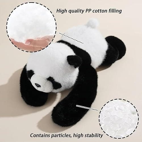 Nuyiac Weighted Plush Animals, Soft Plush Toy for Stress Relief & Calming, Cuddly Anxiety Toy (Panda, 30CM) thumbnail 7