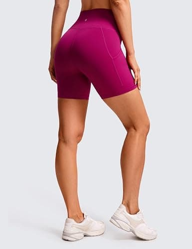 CRZ YOGA Butterluxe Biker Shorts Pockets 5" - High Waisted Volleyball Workout Athletic Yoga Womens thumbnail 4