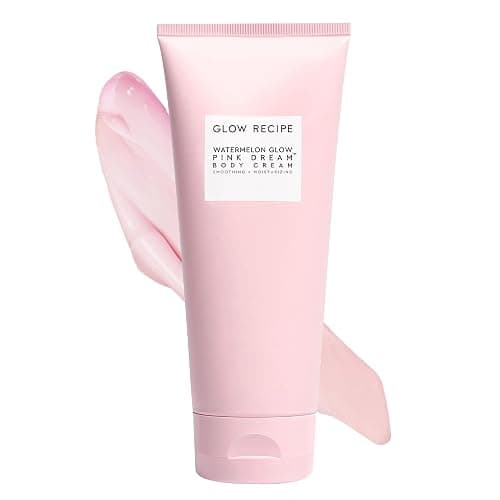 Glow Recipe Watermelon Glow Pink Dream Body Cream - Hyaluronic Acid for Skin Barrier Repair - Non Greasy Body Cream Brightening Moisturizer with Watermelon Seed Butter + AHA's (200ml) - Image 1