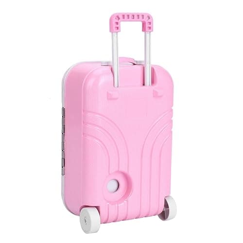 Pongnas Baby Suitcase Play Toy, Cute Mini Travel Suitcase Box Plastic Rolling Mini Luggage Box Play Accessoriespiece 15.5 x 10.5 x 7cm () thumbnail 8