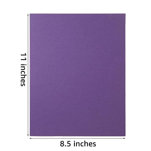30 Sheets 8.5x11 Color Tones Cardstock Paper 250GSM Thick Paper Cards for Birthday Party, Invitations and DIY Crafts Decoration (Purple) thumbnail 3