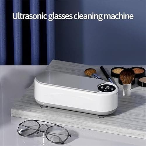 Ultrasonic Jewelry Cleaner Machine, 450ml Multifunction Home Cleaner for Glasses, Rings, Earrings - Safe & Deep Clean for Makeup Brushes, Dentures, Watches with Timer thumbnail 3