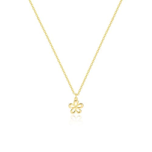 GUOKE Gold Necklace for Women – 14K Gold Plated Dainty Pendant Necklace, Starfish Flower Star Sunflower Heart Infinity Butterfly Cross Shell Minimalist Jewelry for Her thumbnail 8
