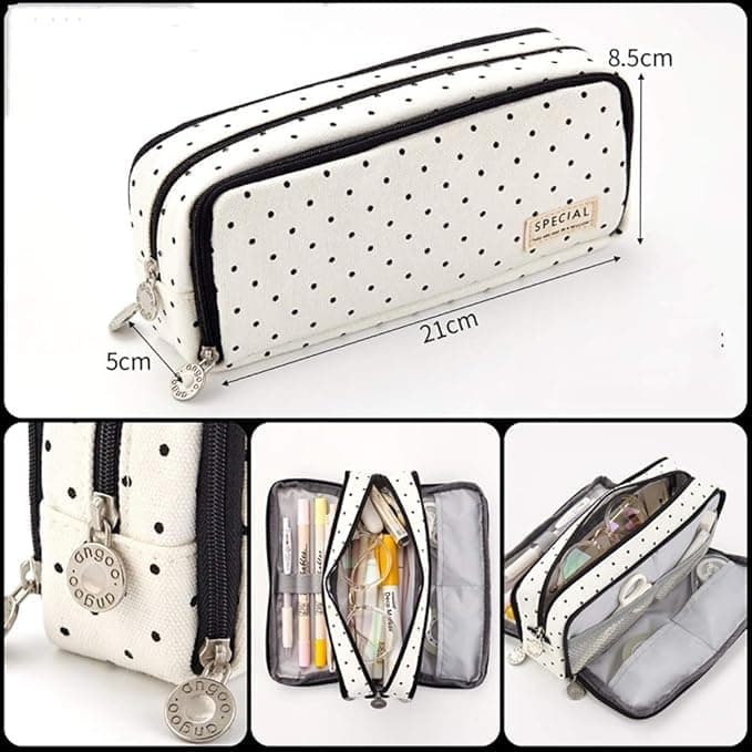 Large Capacity Pencil Case with Compartments for School and Adults, Organize Pens and Stationery Supplies, Art Supplies Organizer - Orevan thumbnail 3
