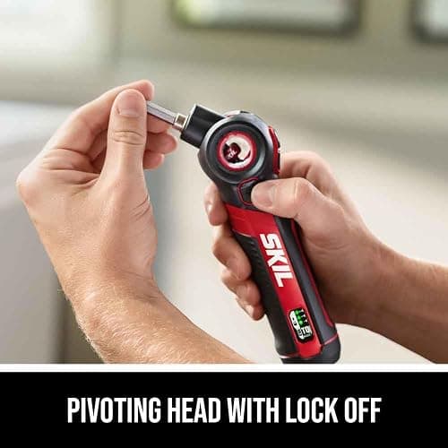 SKIL Twist 2.0 Rechargeable 4V Screwdriver with Pivoting Head, Torque Setting, USB-C Charging Cable, 28 PC Bit Set & Carrying Case- SD5619-02 thumbnail 3