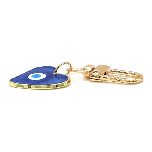 Jasimkiss Evil Eye Keychains Sweat-heart Keychains Protection Charm for Women Men Car Key Ring Bag Purse Accessories thumbnail 2