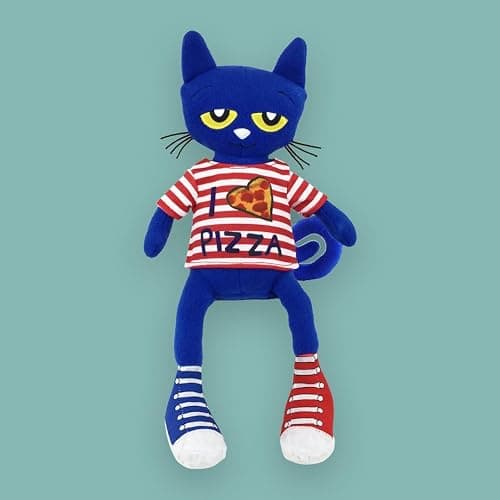 MerryMakers Pete The Cat Pizza Party Soft Plush Blue Cat Stuffed Animal Toy, 14.5-Inch, from James Dean's Pete The Cat Book Series, Multi (1868) thumbnail 3