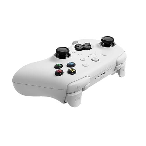 8BitDo Ultimate 2 Wireless Controller for Windows PC, Apple, Steam & Android, Gaming Controller with TMR Joysticks, Hall/Tactile Triggers, Motion Control, RGB Fire Ring, 1000Hz Polling Rate, White thumbnail 4