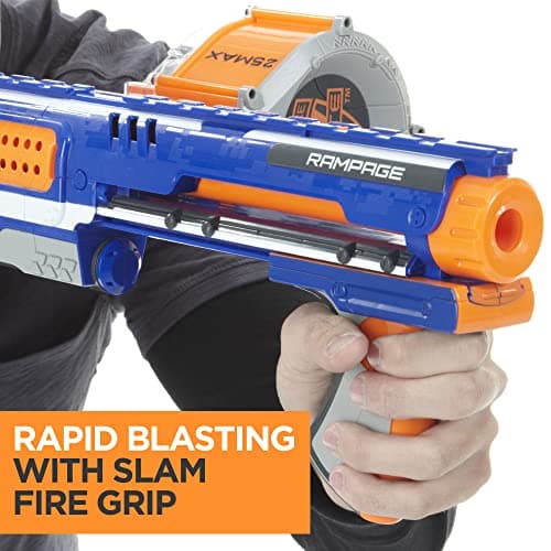 NERF Rampage N-Strike Elite Toy Blaster with 25 Dart Drum Slam Fire for Kids, Teens, & Adults (Amazon Exclusive) thumbnail 3