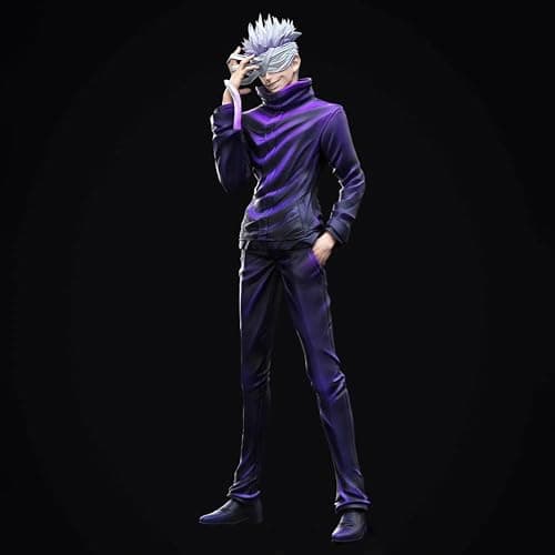 YLQANONG JJK Figures Gojos Anime Figure Statues Gojos JJK Anime Action Figurine Ornament Desk Decoration 13.78IN thumbnail 4