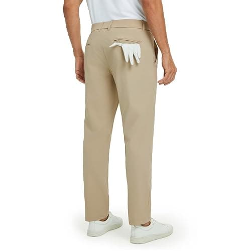 M MAELREG Mens Golf Pants Stretch 30"/32"/34" Classic Fit Quick Dry Lightweight Casual Work Dress Trousers with Pockets thumbnail 2