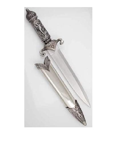 AzureGreen Novelty Athame Knife Flowing Goddess Beautiful Designed Hilt and Sheath Blade 13in Overall,Stainless Steel - Image 1