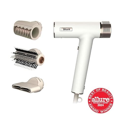 Shark Hair Dryer | SpeedStyle | No Heat Damage Hair Styling Tool | 3 Styling Tools Included | Portable & Powerful Blow Dryer | Best for Straight & Wavy Hair | Silk | HD331 thumbnail 2