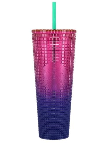 Starbucks Cold Cup Tumbler Venti 24 oz Summer 2022 (Watermelon Pink Purple Gradient) - Image 1