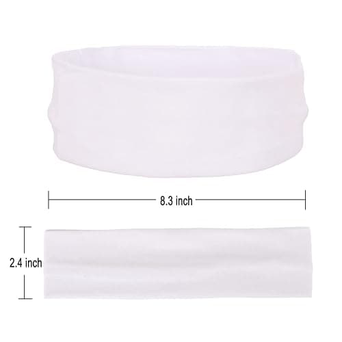 MapofBeauty 3 Pack Yoga Headbands Stretchy Cotton Head Band Hairwarp Sports Running Exercise Gym thumbnail 2