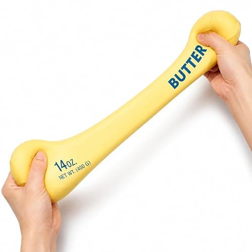 10 inch Jumbo Giant Butter Squishy, 14 oz Large Butter Squishies Stick, Big Soft Squeeze Stress Relief for Adults, Desk Office Home, Party Favor Gift (Jumbo Butter) thumbnail 2