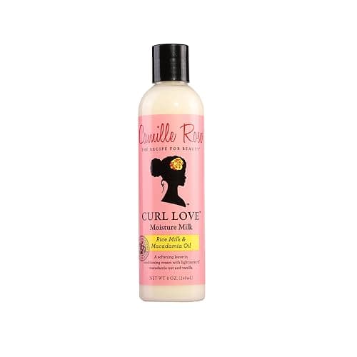 Camille Rose Curl Love Moisture Milk Leave-In Conditioner, with Rice Milk and Macadamia Oil to Soften, Smooth and Detangle Curly Hair, 8 oz - Image 1