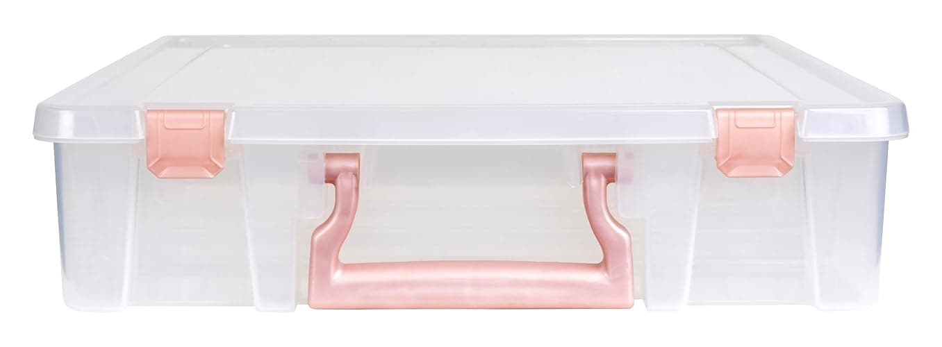 ArtBin 6955RL Super Satchel Compartment Box Clear Craft Organizer Storage Case - Rose Gold, Pack of 1 thumbnail 7