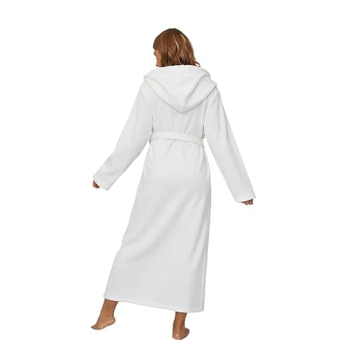 RONGTAI Women's Plush Hooded Robe Bathrobe-Fast Warmth for Home | Ultra-soft plush fabric delivers cozy comfort & quick warmth,for relaxing mornings,peaceful evenings & everyday home moments thumbnail 4