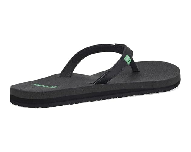 Sanuk Yoga Joy Womens Flip Flops | Yoga Mat Footbed | Sandals for Women | Womens Yoga Sandals | Women's Beach Sandals thumbnail 6